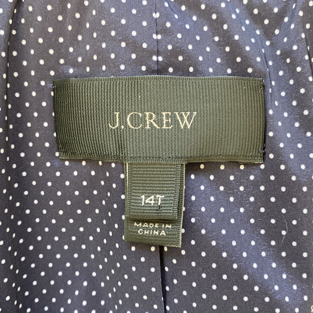 J.Crew black blazer size 14T - Picture 2 of 5